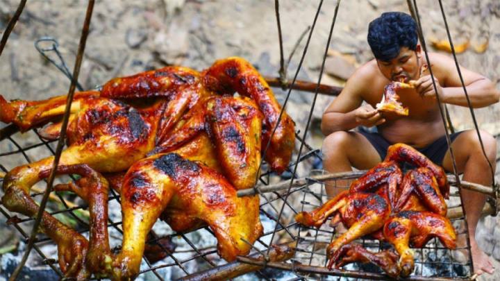 طرز تهیه مرغ باربیکیو به روش روستایی